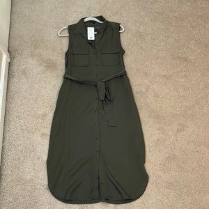 90s long khaki dress